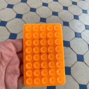 Orange Suction Cup Photo Holder